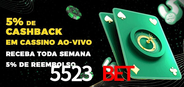 Promoções do cassino ao Vivo 5523 BET
